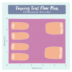 5m x 4m Touareg 'Pro' 360gsm 100% Proban© Flame Resistant Canvas | StoveMate