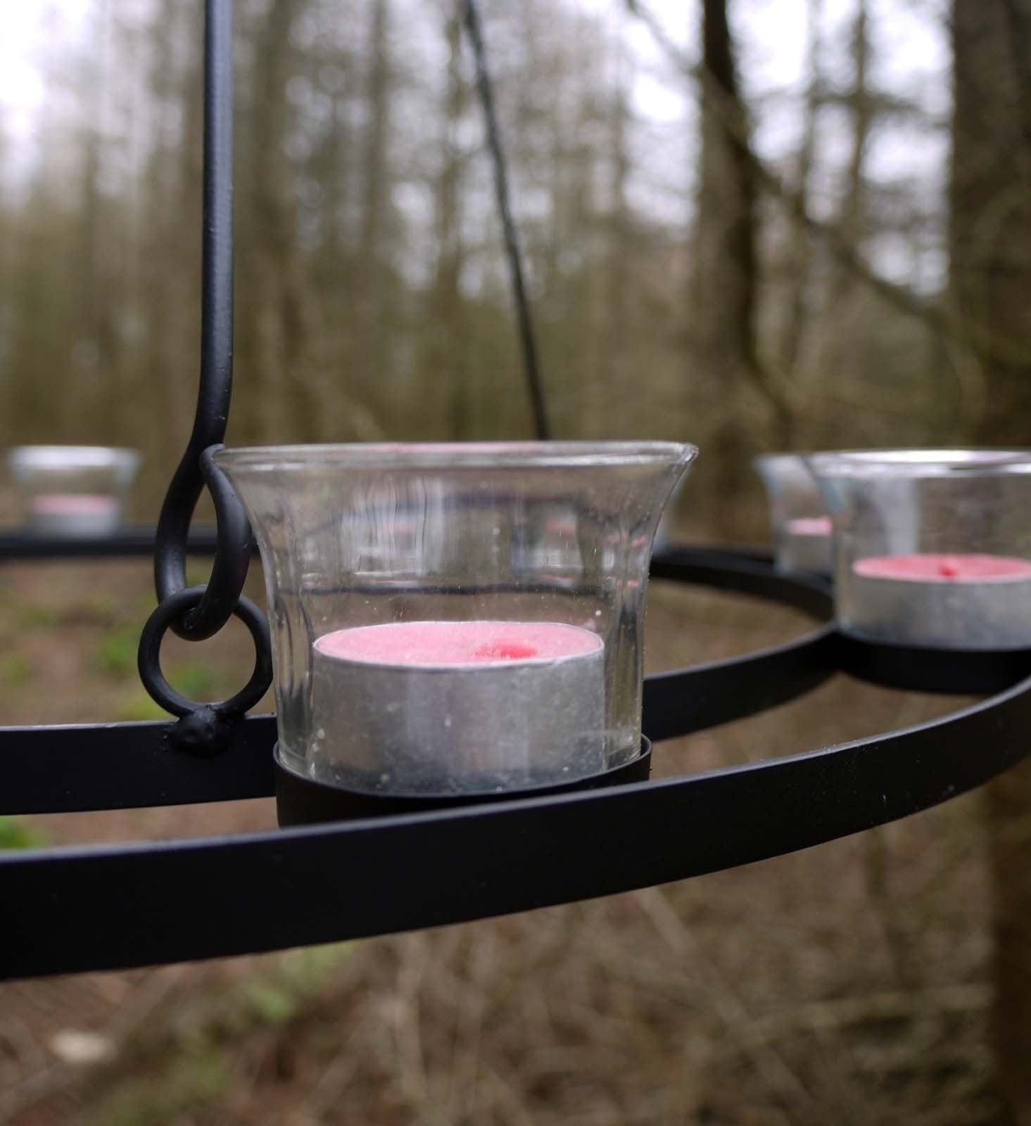 Single Tier Tea Light Chandelier