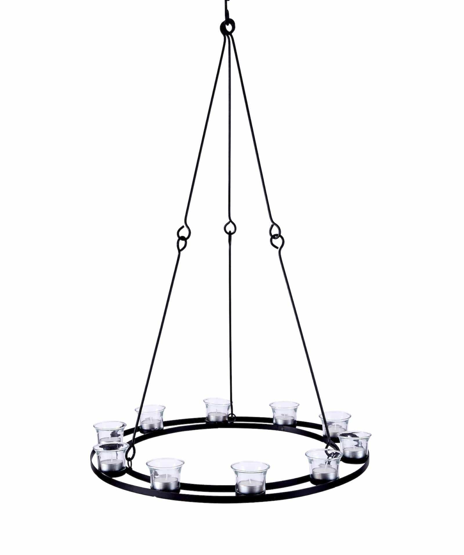 Single Tier Tea Light Chandelier