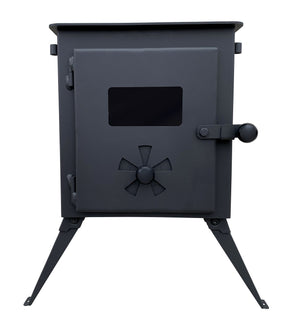 Outbacker® Firebox Portable Tent Stove | 3.5KW 12KG | Flue and Boiler Package