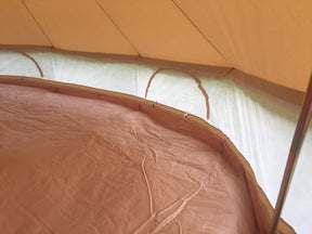 5m Bell Tent 285gsm 100% Natural Canvas | Mesh Wall