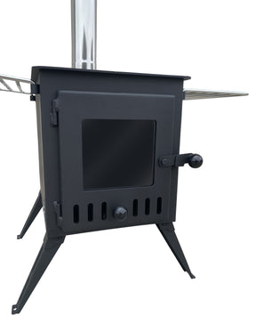 Outbacker® Firebox Vista Large Window Portable Tent Stove | 3.5kw 12kg