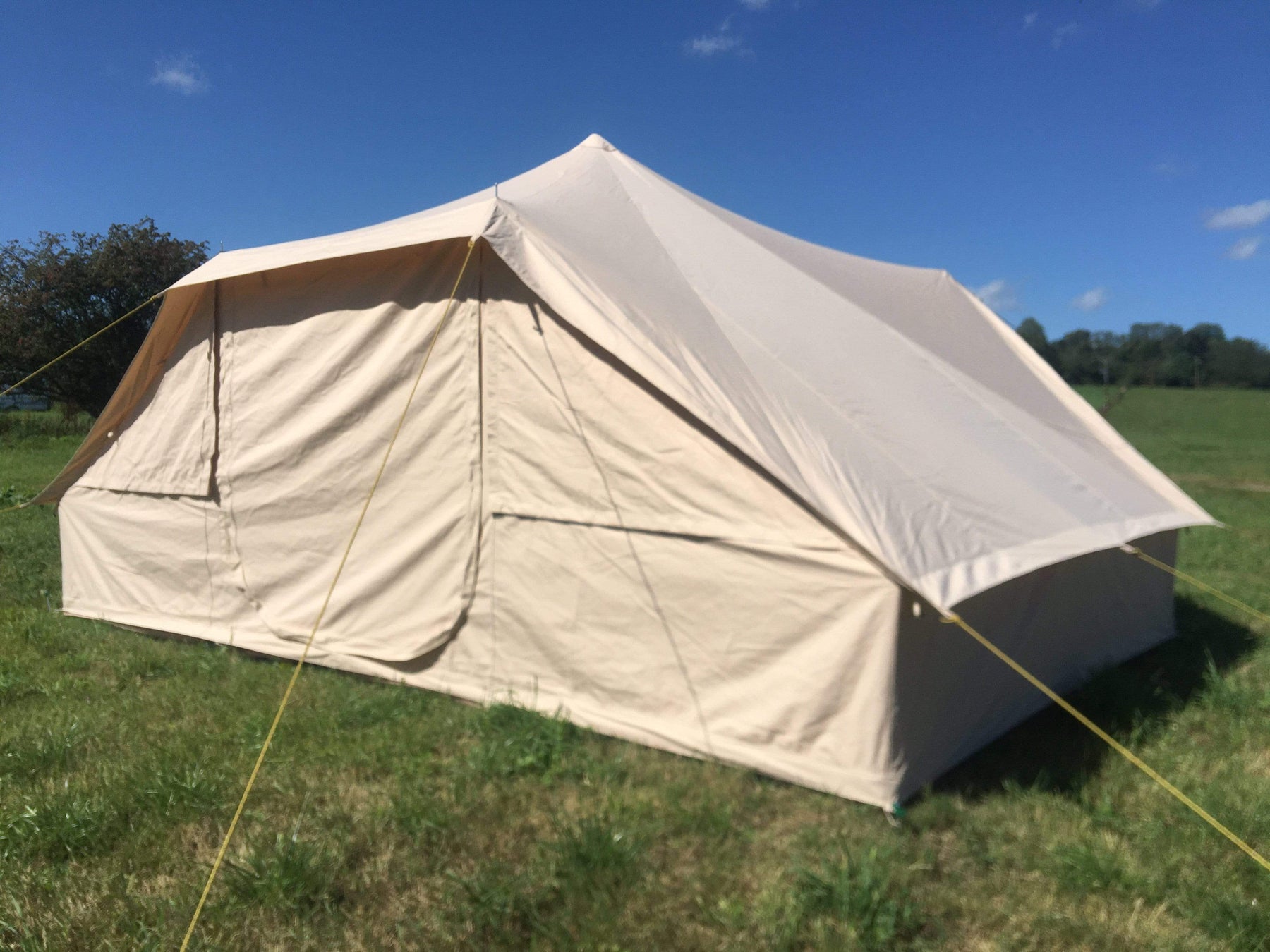 4.4m x 3m DubPod™ 'Roamer' 285gsm 100% Natural Canvas | Camper Awning & StoveMate