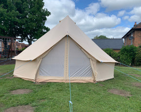 5m Bell Tent 285gsm 100% Natural Canvas | XL Walls & StoveMate