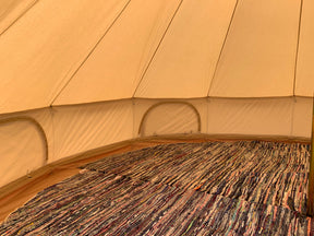 6m Bell Tent 285gsm 100% Natural Canvas | XL Walls & StoveMate