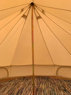 5m Bell Tent 285gsm 100% Natural Canvas | XL Walls & StoveMate