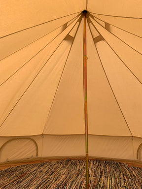 6m Bell Tent 285gsm 100% Natural Canvas | XL Walls & StoveMate