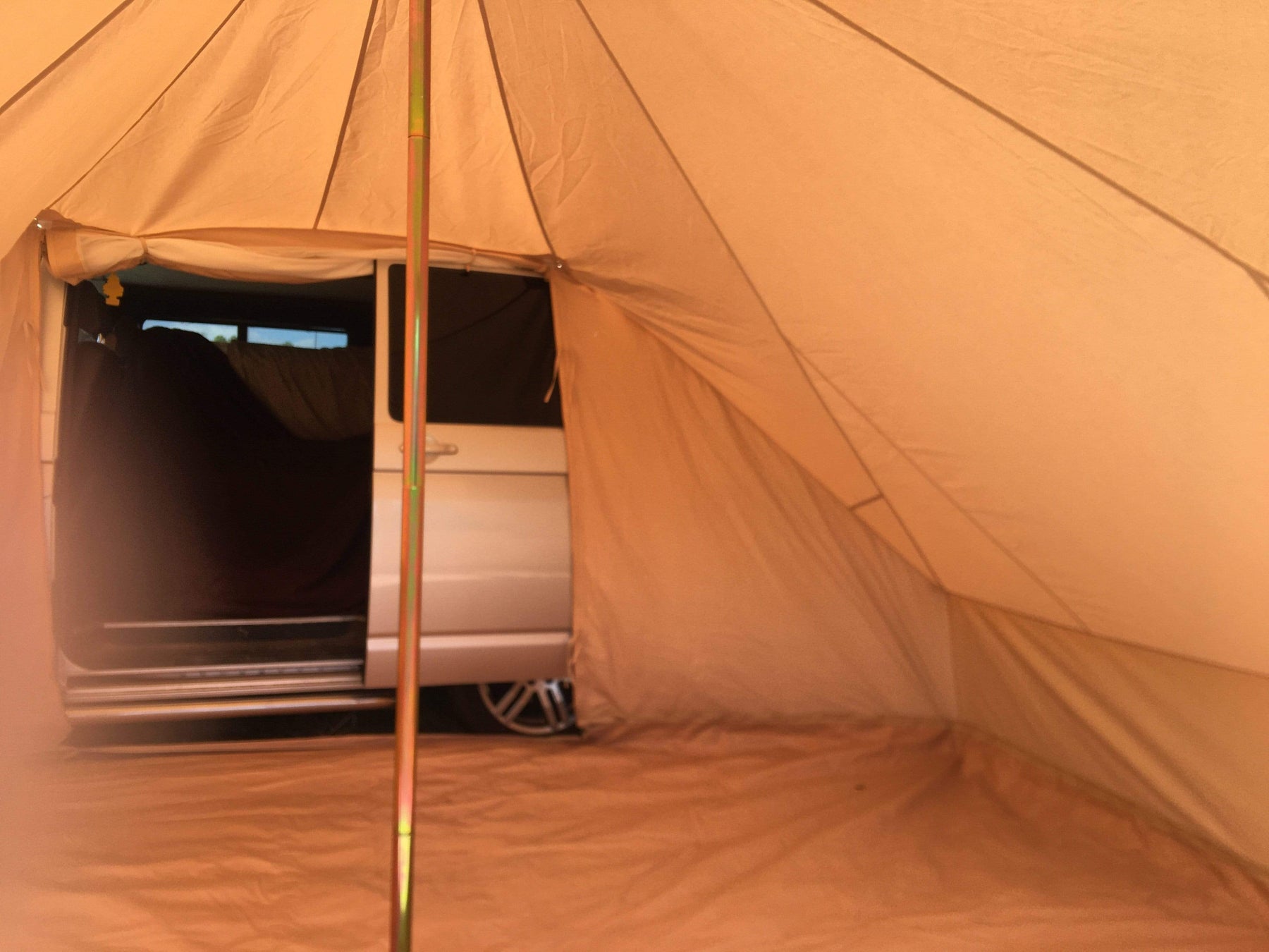 4.4m x 3m DubPod™ 'Roamer' 285gsm 100% Natural Canvas | Camper Awning & StoveMate