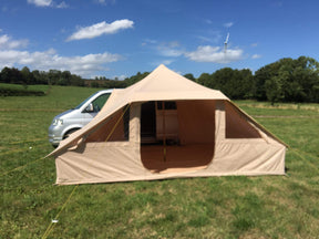 4.4m x 3m DubPod™ 'Roamer' 285gsm 100% Natural Canvas | Camper Awning & StoveMate