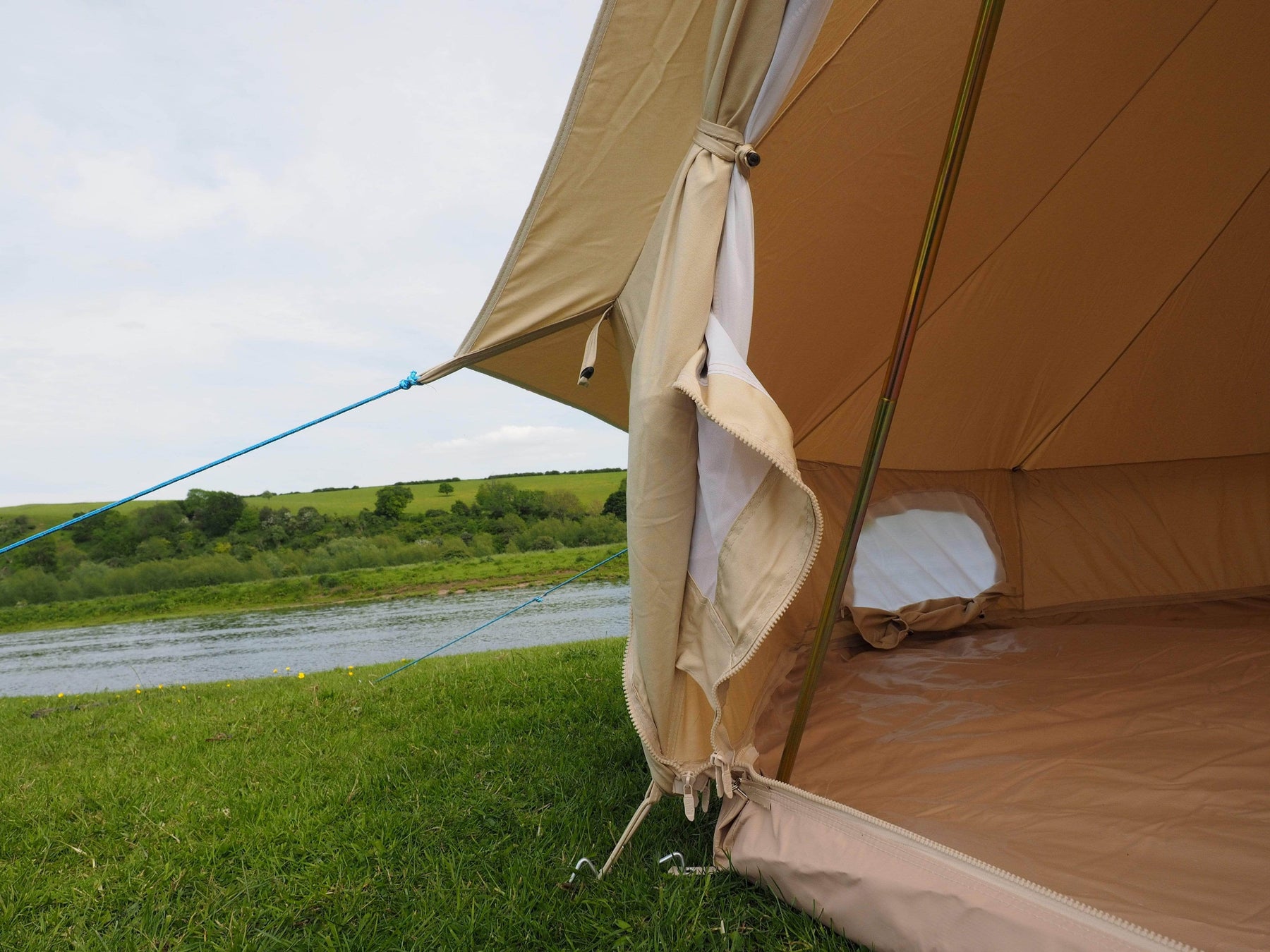 5m Bell Tent 285gsm 100% Natural Canvas