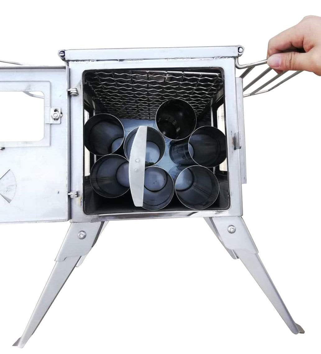 Outbacker® Firebox Flame Clear View Portable Tent Stove | 3.5kw 14kg