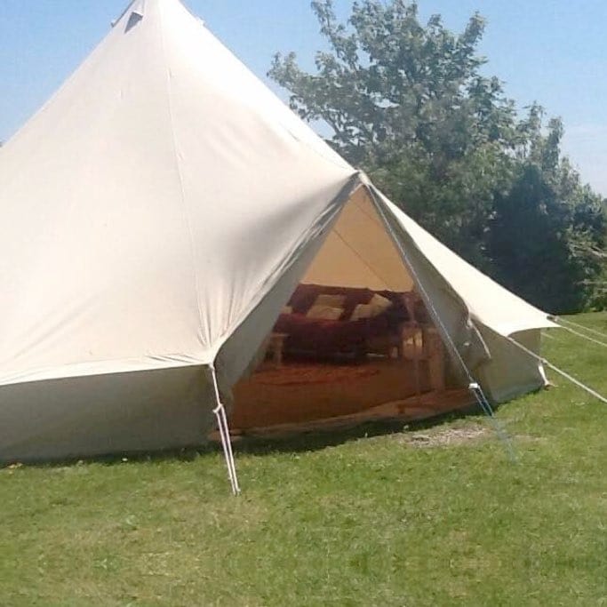 7m Bell Tent 285gsm 100% Natural Canvas | StoveMate