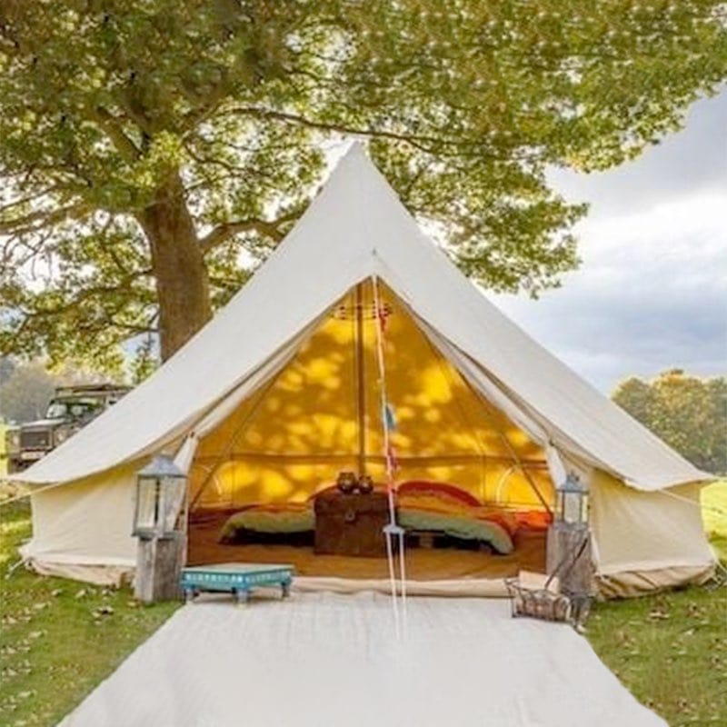 5m Bell Tent 285gsm 100% Natural Canvas