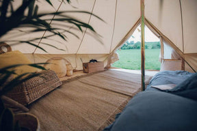 5m Bell Tent 285gsm 100% Natural Canvas | Mesh Wall