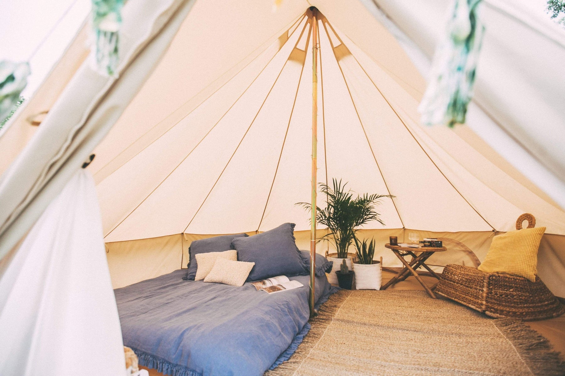 6m Bell Tent 285gsm 100% Natural Canvas