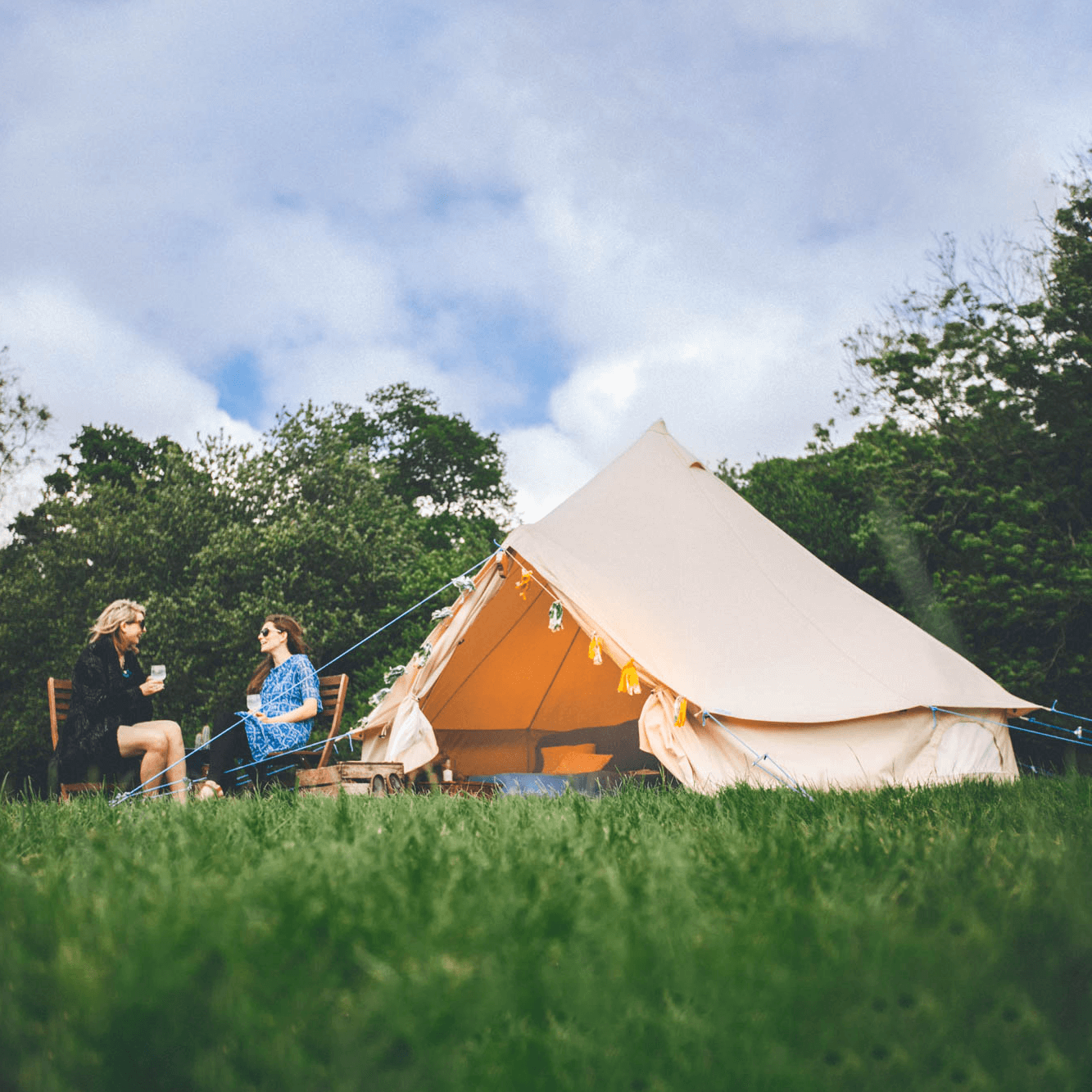 4m Bell Tent 'Pro' 360gsm 100% Proban© Flame Resistant Canvas