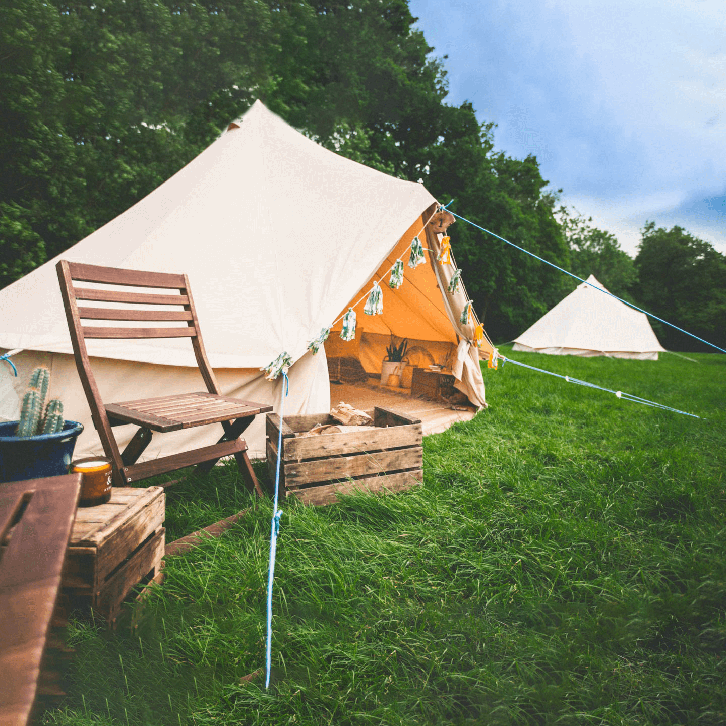 4m Bell Tent 'Pro' 360gsm 100% Proban© Flame Resistant Canvas | StoveMate